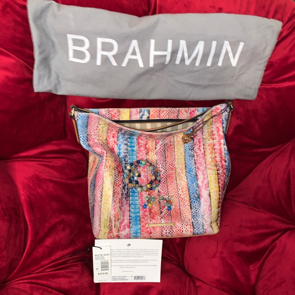 Brahmin Harrison Hobo - Dove Coronado